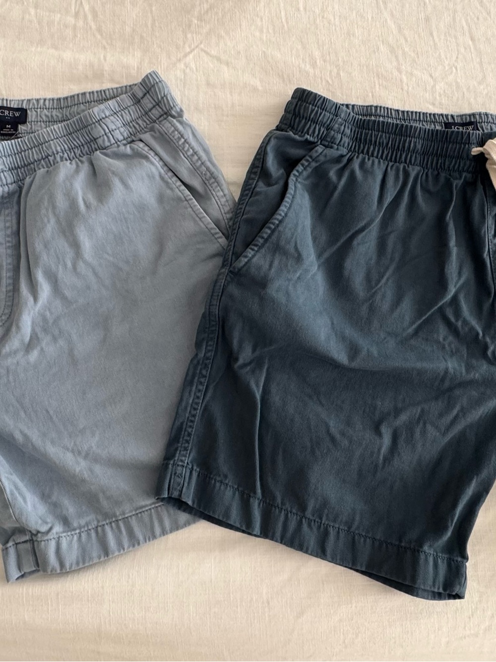 J. Crew Men’s Pull-On Hybrid Shorts in Light Blue and Navy (2)